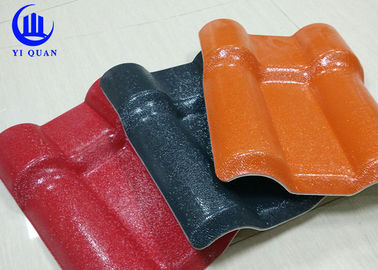 Residential Corrugated Plastic Roof Panels Synthetic Resin Spanish Style