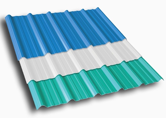 Weather Resistant Lasting Color PVC Roof Tiles 0.8mm For Villa Garden Construction