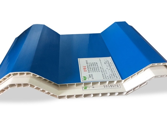 Corrugated PVC Twin Wall Hollow Roof Sheet 10mm Thickness For Wall Cladding Chemical Plant