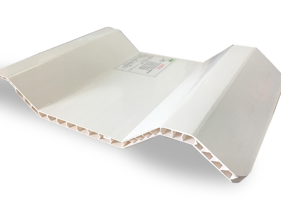 Corrugated PVC Twin Wall Hollow Roof Sheet 10mm Thickness For Wall Cladding Chemical Plant