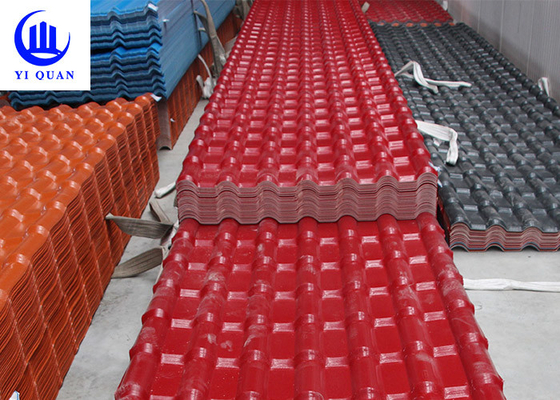 Villa Light Weight ASA Synthetic Resin Roof Tile 219mm Pitch