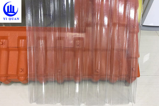 Anti UV Light Weight Transparent Roofing Sheets Transulent PC PVC Skylight Roof Tile For Corridor Balcony