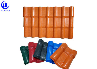 Customized Length 3.0 Mm Synthetic Resin Plastic Slate Roof Tiles No Color Fading Roof Sheet