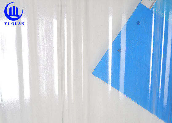 UPVC Trapezoidal Roofing Sheet 2.5mm Thickness 1000mm Width