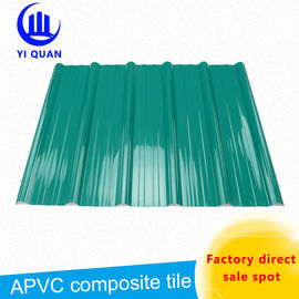 BS4203 ASTM সবুজ লং স্প্যান 210 মিমি পিভিসি ছাদের টাইলস